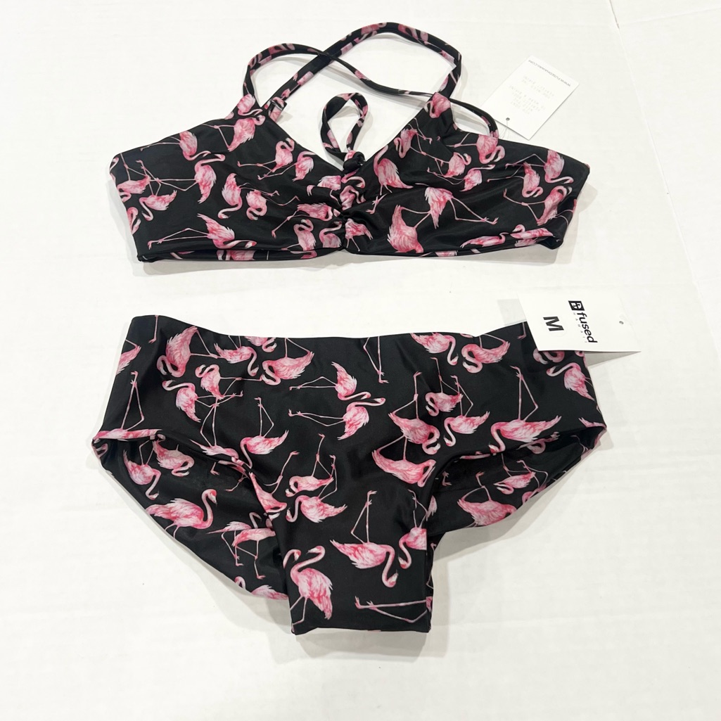 Fused Hawaii | 2pcs Swim Set Flamingo Pink Swimsuit